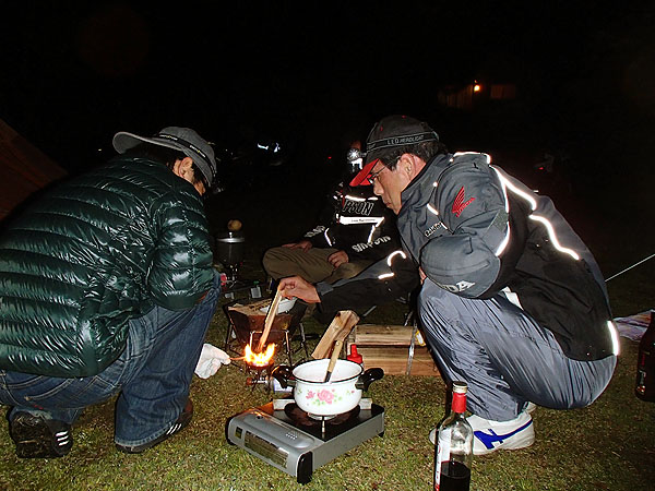 焚火台も大活躍